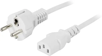 Obrázek produktu pro Deltaco DEL-109LV, 1 m, CEE7/7, IEC C13, 250 V, 10 A