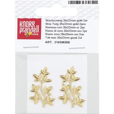 Produktbild von KNORR PRANDELL 218306265 Wachszweig 35 x 22 mm goldfarben