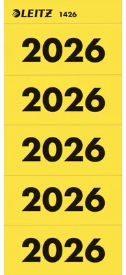Immagine prodotto di Etichetta del contenuto del file LEITZ "Anno 2026" giallo