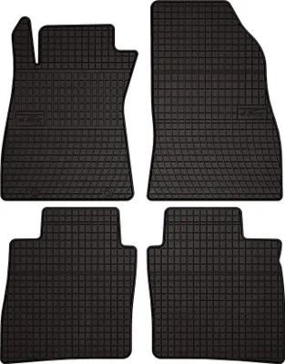 Immagine prodotto di Tappetini auto in gomma adatto per Nissan Pulsar C13 (2014-2018, hatchback) neri, set 4 pz, con fissaggi