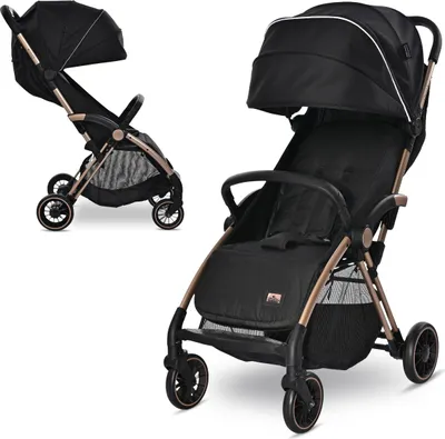 Produktbild von Lorelli Quick - automatisch zusammenklappbarer Kinderwagen bis 22 kg | Schwarz