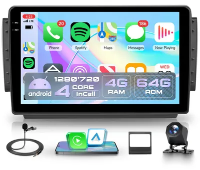 Productafbeelding van 10,1 inch autoradio 4G+64G voor 2008 208 2012-2018, GPS, WiFi, Bluetooth, FM/RDS
