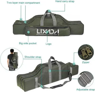 Produktbild von Famanu Angeltasche 100 cm/130 cm/150 cm - Grün