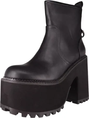 Produktbild von Buffalo Damen Elegante Stiefelette Killah Zip Boot Mid 1622374 Schwarz