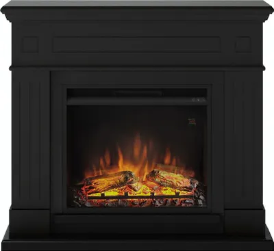 Image de Cheminée électrique décorative "Larsen" Noir profond - Powerflame