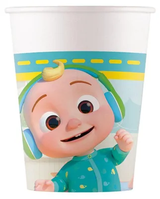 Produktbild von Cocomelon-Pappbecher, 200 ml, 8 Stk.