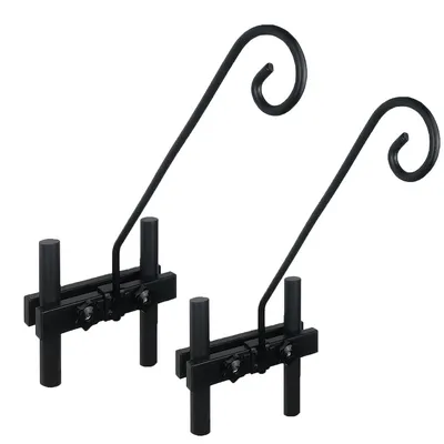 Produktbild von Pflanzenhalter für Terrassengeländer,2pcs Aufhängehaken für Geländer, geeignet für Deck, Zaun, zum Aufhängen von Kolibri-Futterspendern und Körben