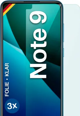 Produktbild von moex® 3x Schutzfolie kompatibel mit Xiaomi Redmi Note 9 - Displayschutzfolie dünn Folie, Klar