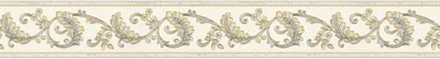 Produktbild von A.S. Création selbstklebende Bordüre Only Borders barock silber 5,00 m x 0,08 m