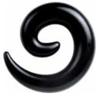 Produktbild von Ohr Dehnung Spirale Expander Acryl UV Transparent - 1807.Black.5.mm