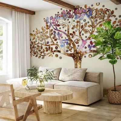 Produktbild von Vlies Fototapete - Golden Tree 400x280 cm Abstrakt l-A-0002-a-b