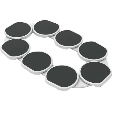 Produktbild von Drehbarer Tisch Organizer mit 8 Fächern – Praktische Rotationsablage für Speisen und Getränke – Platzsparend und funktional für jedes Zuhause.