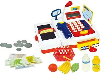 Produktbild von Registrierkasse mit Mikrofon und Zubehör