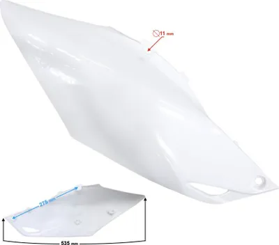 Produktbild von Rechts hinten unten Gehäuse weiß NXT250/300