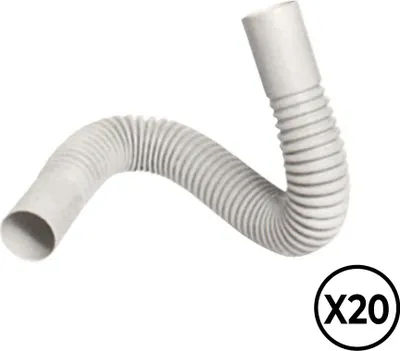 Immagine prodotto di Curva in pvc flessibile ø 20 mm, 20 pezzi