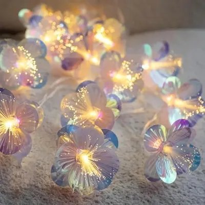 Produktbild von 1.5M 10 LED Warmweiß Lichterkette Batteriebetrieben für Innen und Außendekoration Garten, Geburtstag, Hochzeit, Weihnachten