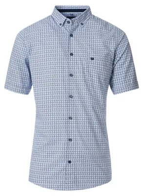Produktbild von Redmond - Casual Fit - Herren Freizeithemd Kurzarm (251075999), Größe:L, Farbe:Blau(10)