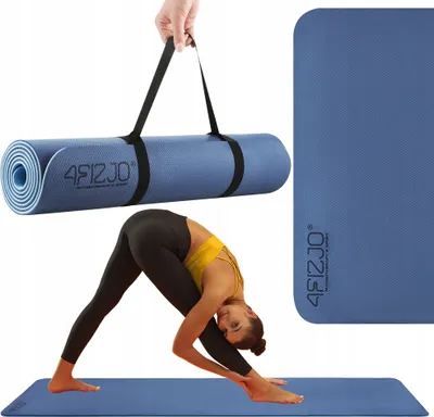 Zdjęcie produktu dla Antypoślizgowa Mata Fitness Do Jogi Dwustronny Miękki Uchwyt 6 Mm