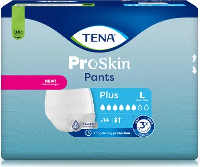Produktbild von TENA Pants Plus L bei Inkontinenz, 14 St. Windelhosen