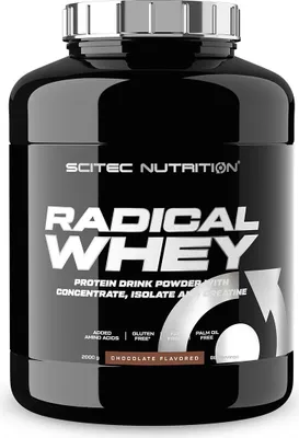 Produktbild von Scitec Nutrition Radical Whey 2000g Pulver Dose Schokolade