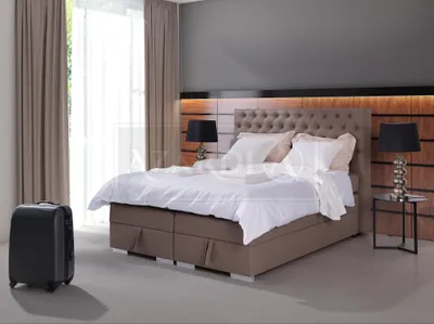 Produktbild von Luxus Schlafzimmer Bett Polster Design Luxus Doppel Hotel Betten Chesterfield