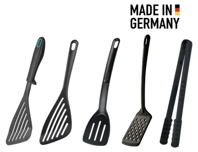 Produktbild von Wender & Bratset | 5-Teilig | Bratwender, Bratschaufeln, Pfannenwender, Grillzange