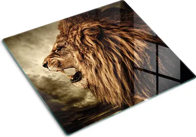 Produktbild von Glas Herdabdeckplatte 60x52 cm Spritzschutz Glasabdeckplatte Schneidebrett Backsteinmauer