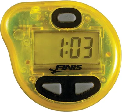 Produktbild von Finis Tempo Trainer Pro, Gelb, One Size, Wasserdicht, Schwimmfähig für Schwimmen, Radfahren, Laufen. Mit akustischem Signal, einstellbarem Tempo, 3 Modi (Strokes-Per-Minute), austauschbarer Batterie, Sync-Knopf und Dryland Clip.