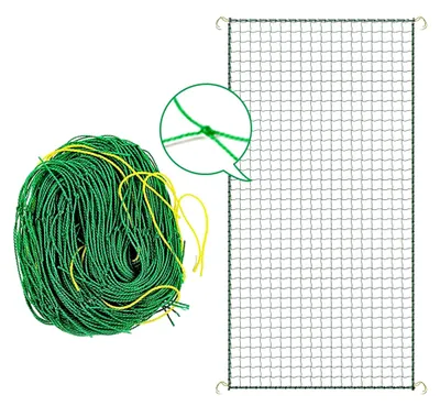 Produktbild von Ranknetz für Pflanzen, Gartennetz zur Unterstützung von Kletterpflanzen, Gurkennetz für Gewächshaus, 1,8 x 5 m, grün