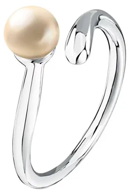 Image de Bague ouverte en argent pour femme Pearl SXU450 - Circonférence : 54 mm