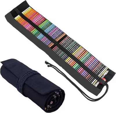 Image de Trousse à crayons de couleur à 72 compartiments pour les artistes et l'école