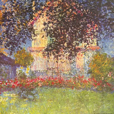 Produktbild von Claude Monet Kunstdruck Bild - Das Haus Von Monet In Argenteuil, 1876 (70 x 70 cm)