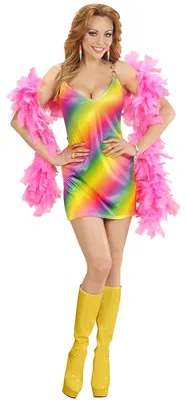 Imagen del producto de Vestido multicolor, talla M. Arcoíris