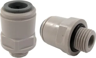 Produktbild von Adapter 1/4' AG auf 3/8' Schlauch Steckverbinder Selbstdichtend (Paar)