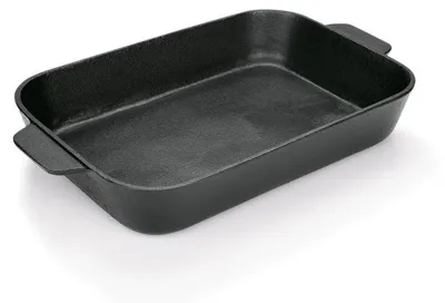 Produktbild von 4x Bräter mit Griffen 33,5 x 23 x 6 cm Gusseisen
