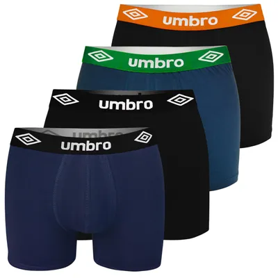 Produktbild von UMBRO 4er Pack - Herren Boxershorts aus Baumwolle, Unterhosen für Männer, XL