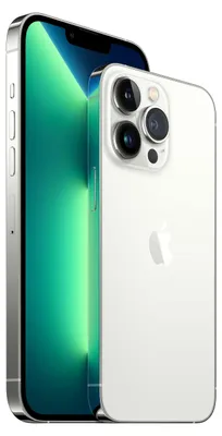 Produktbild von Apple iPhone 13 Pro, 15,5 cm (6.1"), 2532 x 1170 Pixel, 128 GB, 12 MP, iOS 15, Silber