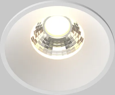Image de Maytoni LED encastré rond 7W 3000K IP20 aluminium blanc économie d'énergie