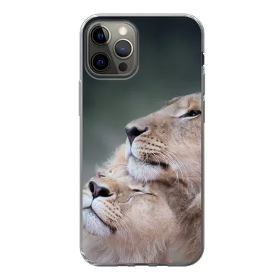 Produktbild von MuchoWow® Handyhülle Schutzhülle Hülle für iPhone 12 Pro Löwe - Wilde Tiere - Big Five Silikon Softcase Handy Hülle - Abdeckung