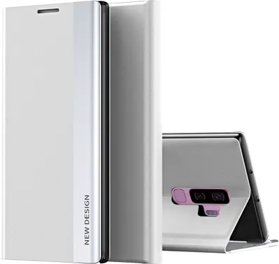 Immagine prodotto di Custodia Galaxy S9, Custodia magnetica in Finto cuoio con funzione stand per Samsung Galaxy S9 Bianco