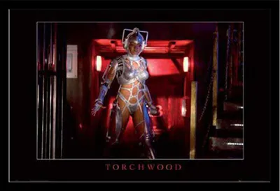 Image de Torchwood - Poster - Cyberwoman + cadre amovible, Shinsuke® Maxi MDF noir, vitre acrylique