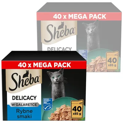 Zdjęcie produktu dla Sheba Delicacy Rybne Smaki w Galaretce 80x85g Mokra Karma Dla Kota