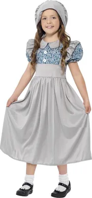 Immagine prodotto di Smiffys - Costume da ragazza SM1872 (128-134) (Grigio)