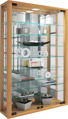 Produktbild von Wandvitrine Glasvitrine Vitrosa Spiegel