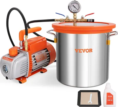 Obrázek produktu pro Multifunkční pumpa Vakuová pumpa s 11L vakuovou komorou 100L/min Vakuová pumpa 150W AC 220V/50Hz 1440rpm 5pa 250ml olejový objem Vakuové jednotky HVAC Chladicí vakuová pumpa