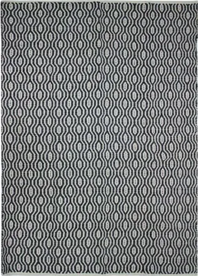 Zdjęcie produktu dla Ecru-czarny geometryczny dywan bawełniany 190x290