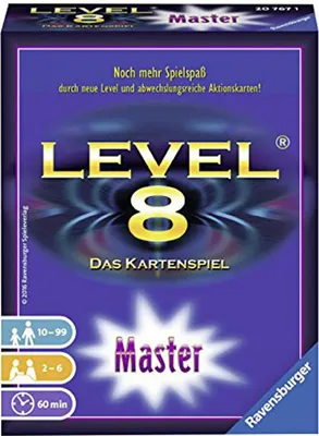 Produktbild von Ravensburger Spielverlag Kartenspiel Level 8® Master 20767, 10 x 13 x 3 cm, mit abwechslungsreichen Aktionskarten