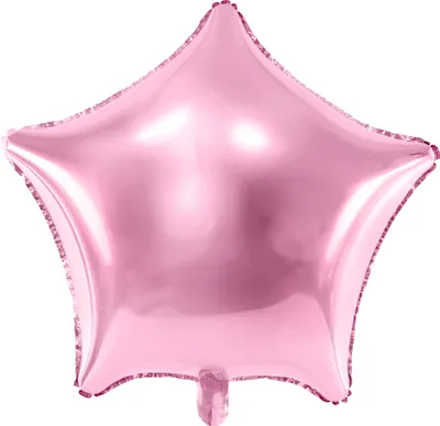 Productafbeelding van Foliënballon ster, roze, 40 cm - Één maat