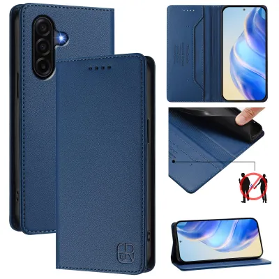 Immagine prodotto di Custodia in pelle per Samsung Galaxy A57, flip case con slot per carte, portafoglio e supporto Blu