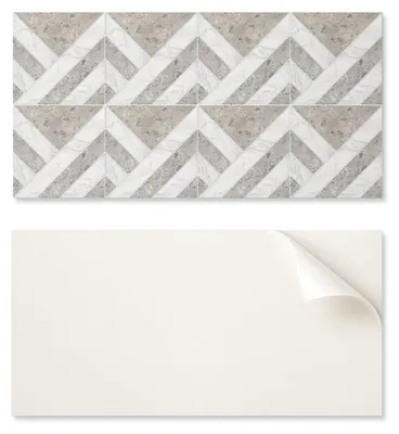 Immagine prodotto di Piastrelle adesive decorative per il soggiorno, motivo geometrico, dimensioni piastrella: 6 x 60 x 30 cm